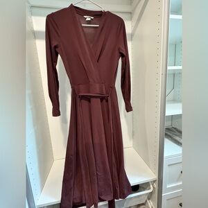 H&M wrap dress - plum color
